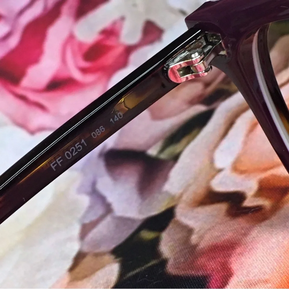 Fendi Dark Havana Black & White acetate large frames glasses FF 0251 086 140 new